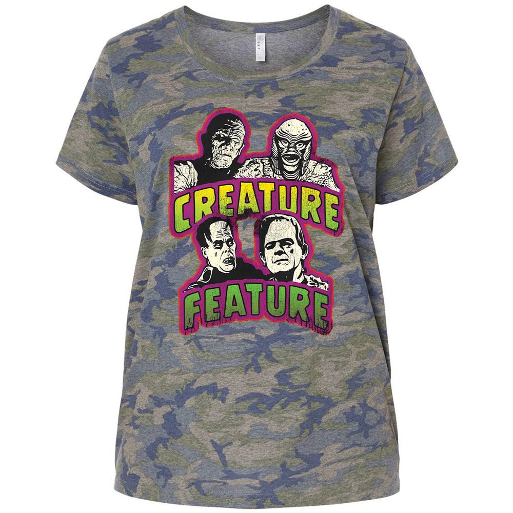 Ladies Curvy Jersey - 8A86YKJA - Vintage Camo - 5