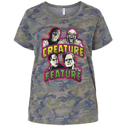 Ladies Curvy Jersey - 8A86YKJA - Vintage Camo - 5