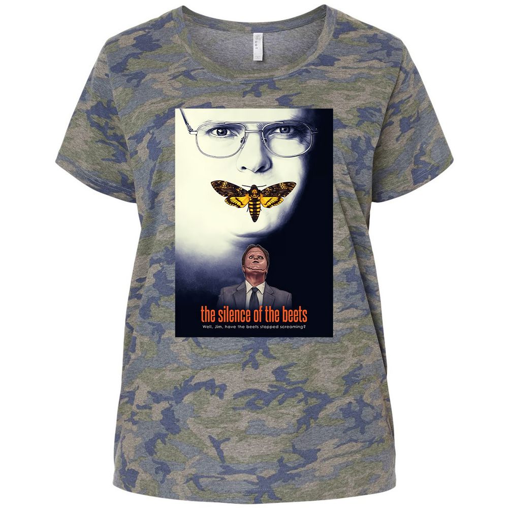 Ladies Curvy Jersey - UFLVC9DN - Vintage Camo - 5