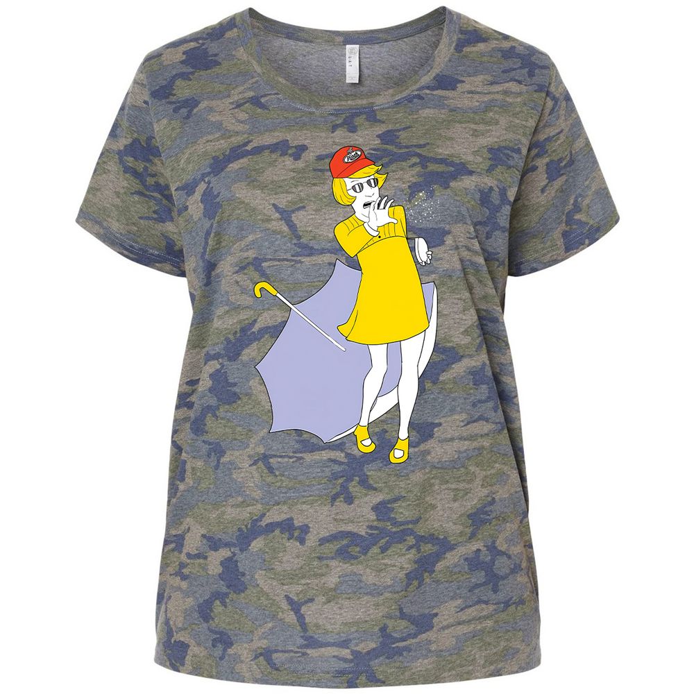 Ladies Curvy Jersey - EYHYGK1H - Vintage Camo - 5