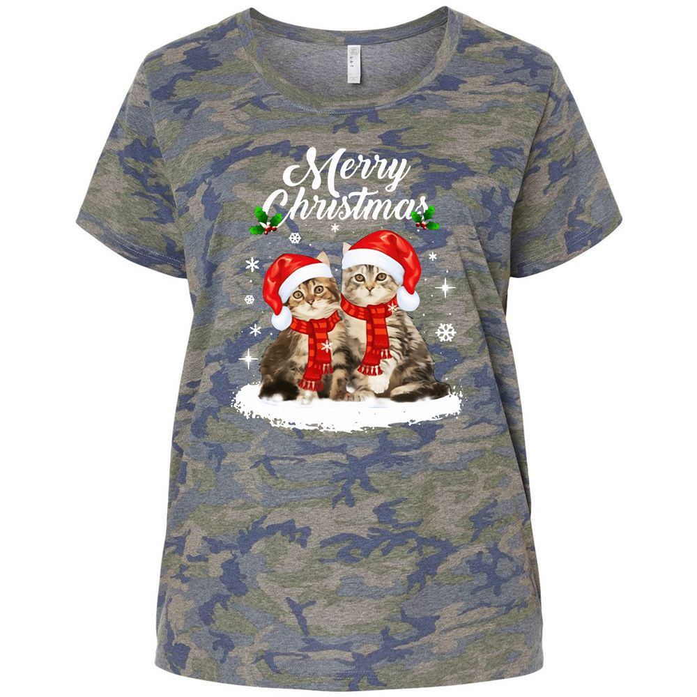 Ladies Curvy Jersey - KNTZ83XB - Vintage Camo - 5