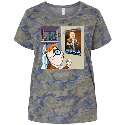 Ladies Curvy Jersey - 85NL2B7M - Vintage Camo - 5