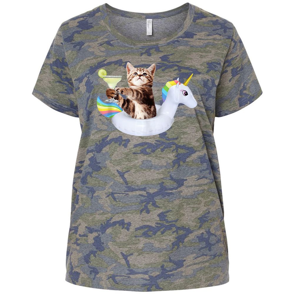 Ladies Curvy Jersey - F17RR4YZ - Vintage Camo - 5