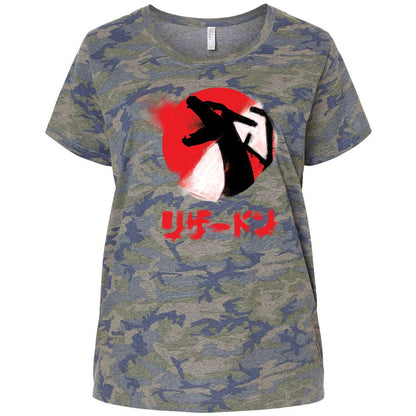 Ladies Curvy Jersey - FJBM1Z1K - Vintage Camo - 5