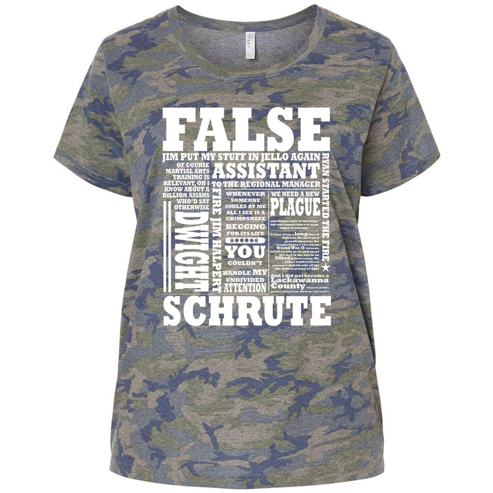 Ladies Curvy Jersey - 7WPLWAEK - Vintage Camo - 5