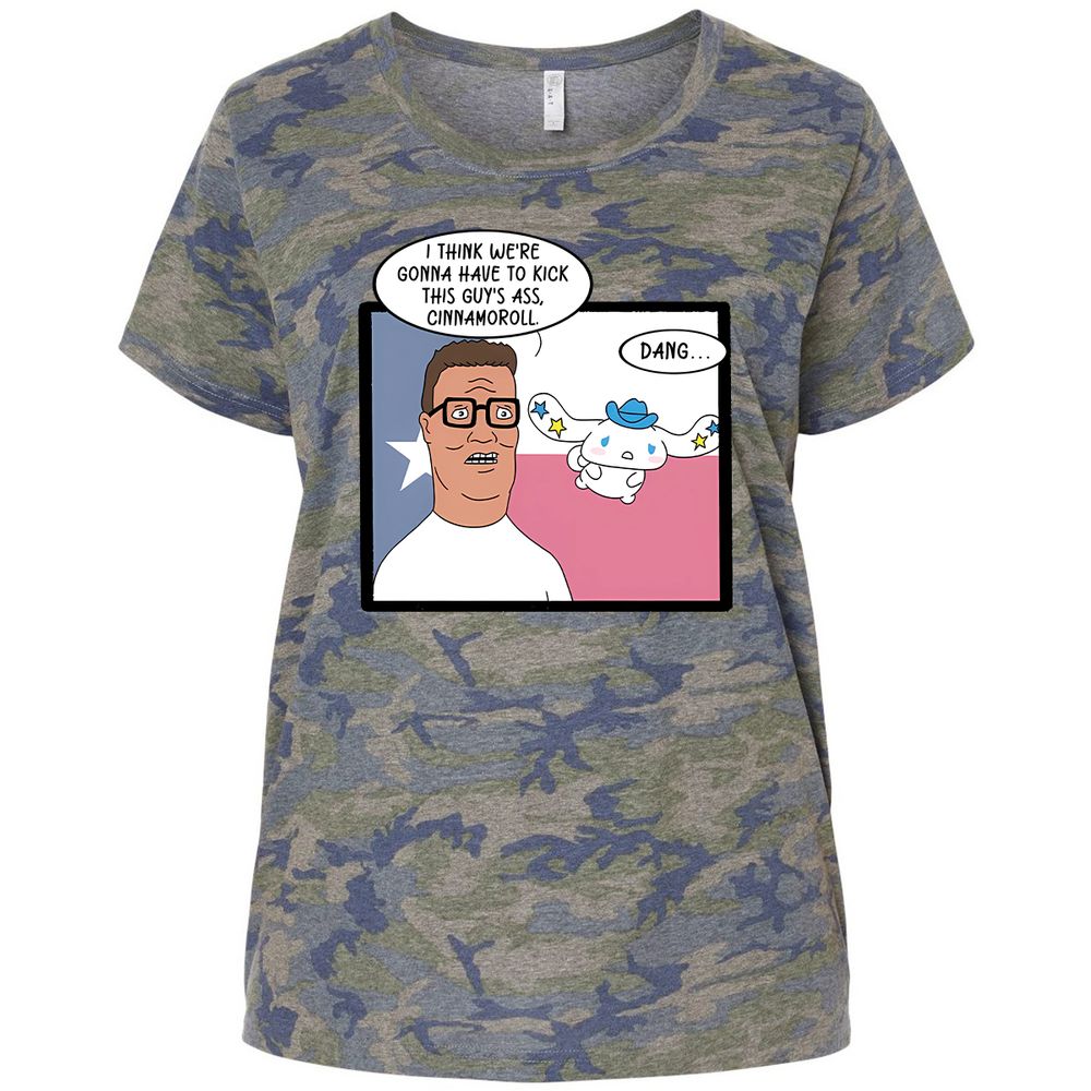 Ladies Curvy Jersey - 52YHXYJ2 - Vintage Camo - 5