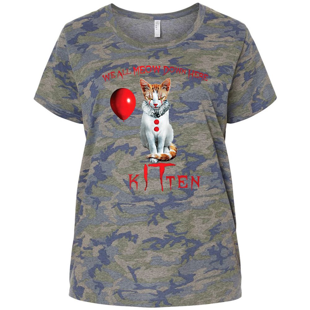 Ladies Curvy Jersey - F67F861G - Vintage Camo - 5