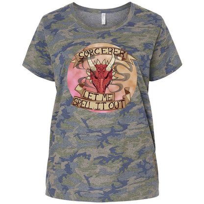 Ladies Curvy Jersey - 8SAB5MPJ - Vintage Camo - 5