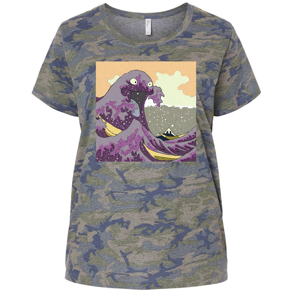 Ladies Curvy Jersey - 9D15JCWR - Vintage Camo - 5