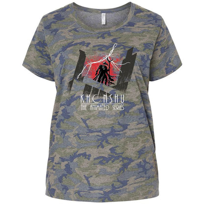 Ladies Curvy Jersey - DEB5RCFA - Vintage Camo - 5