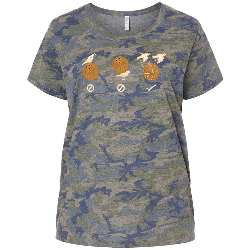Ladies Curvy Jersey - 7VULF7S6 - Vintage Camo - 5