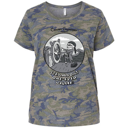 Ladies Curvy Jersey - D5VGA7HN - Vintage Camo - 5