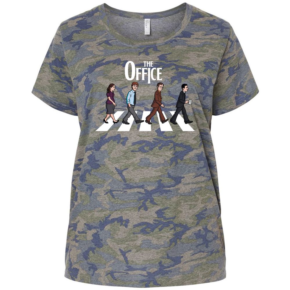 Ladies Curvy Jersey - 9NYPFBAR - Vintage Camo - 5