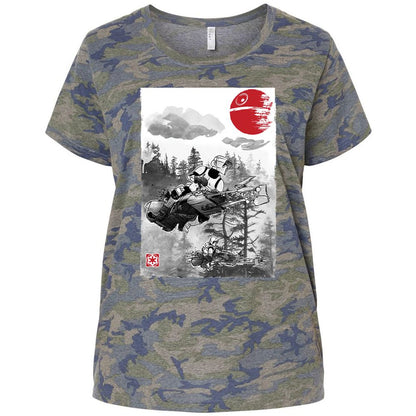 Ladies Curvy Jersey - WSJNQ7NN - Vintage Camo - 5