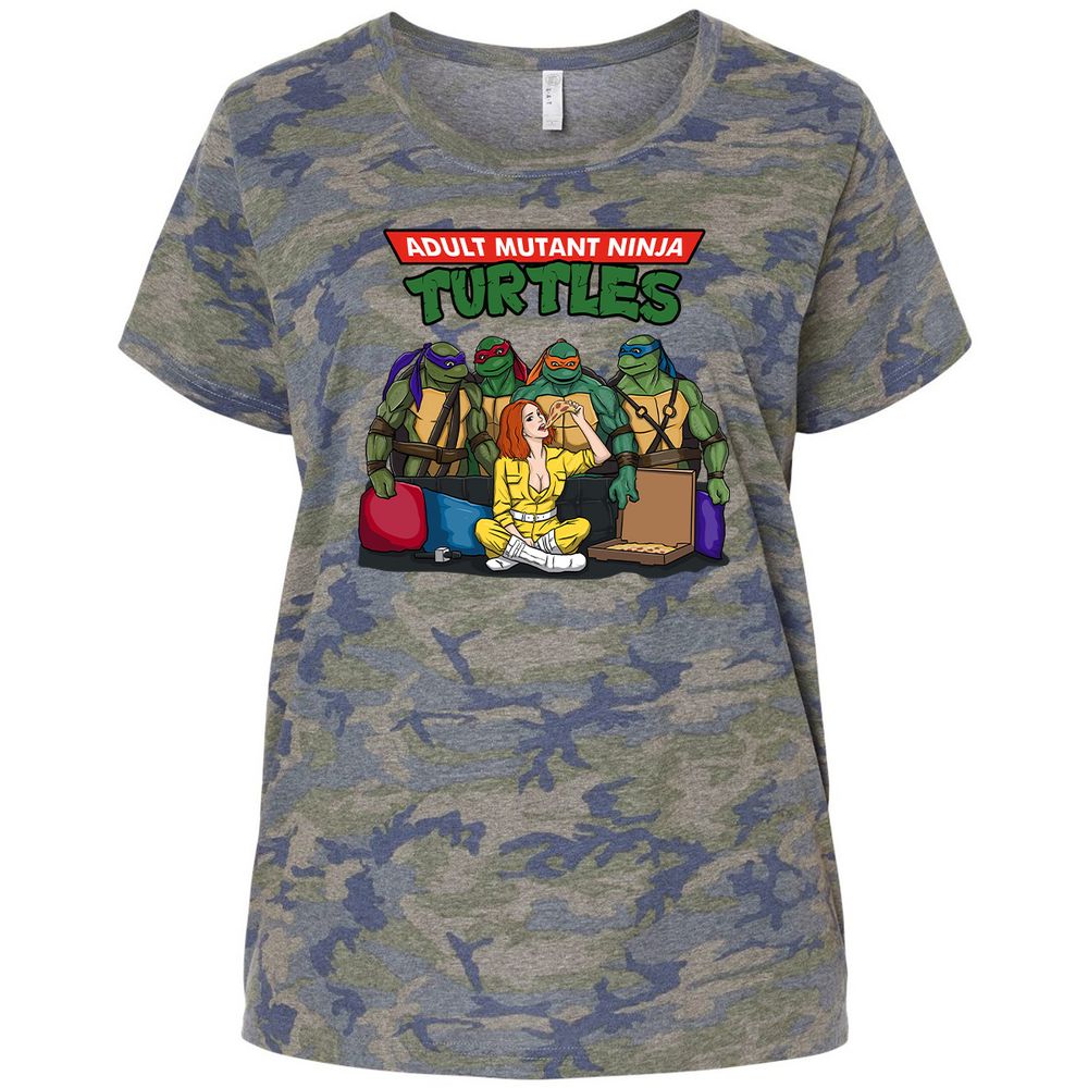 Ladies Curvy Jersey - P2T5Z6BS - Vintage Camo - 5