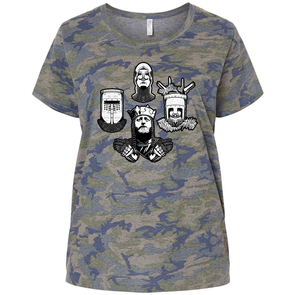 Ladies Curvy Jersey - BHK8J849 - Vintage Camo - 5