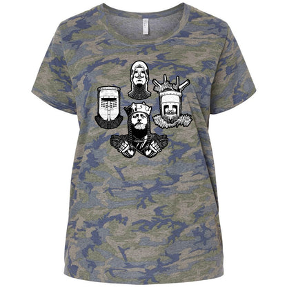 Ladies Curvy Jersey - BHK8J849 - Vintage Camo - 5