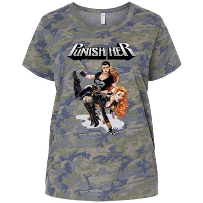 Ladies Curvy Jersey - 1K88BXVU - Vintage Camo - 5