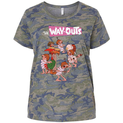 Ladies Curvy Jersey - FKGS6K9F - Vintage Camo - 5