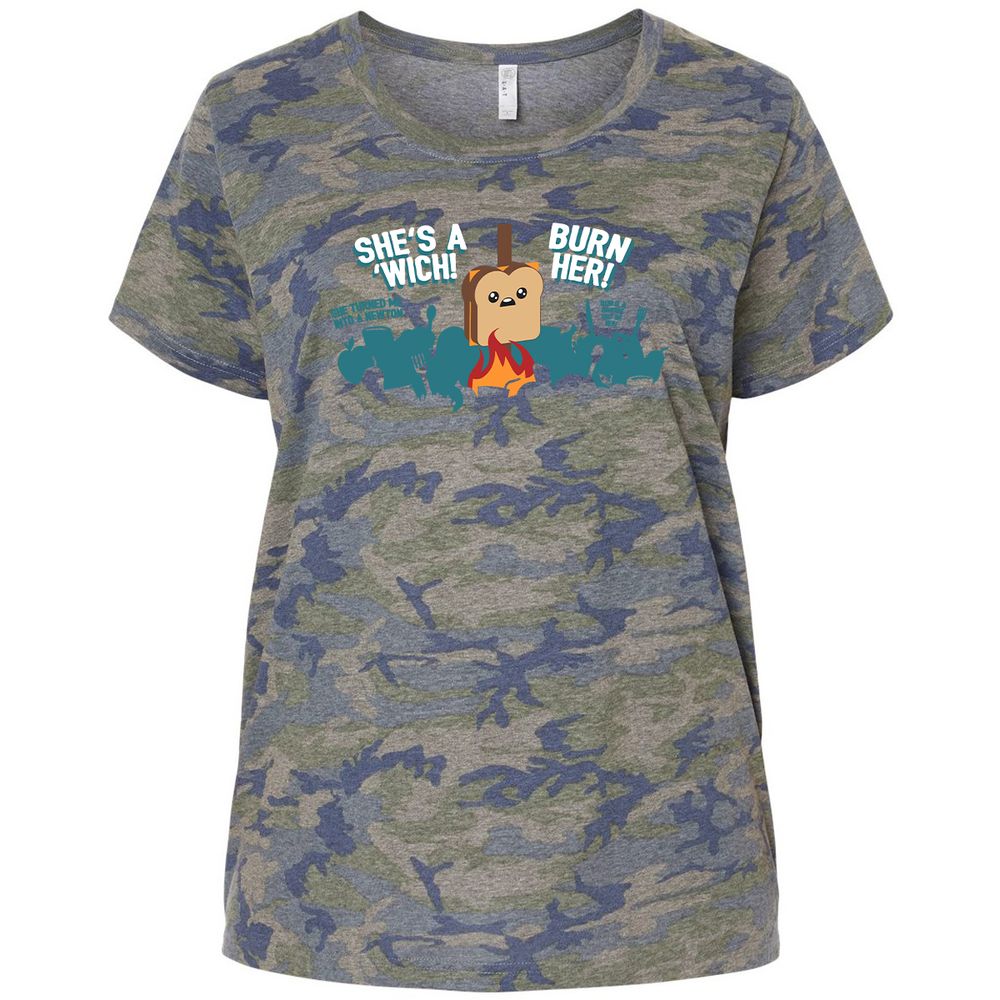 Ladies Curvy Jersey - SY5788M1 - Vintage Camo - 5