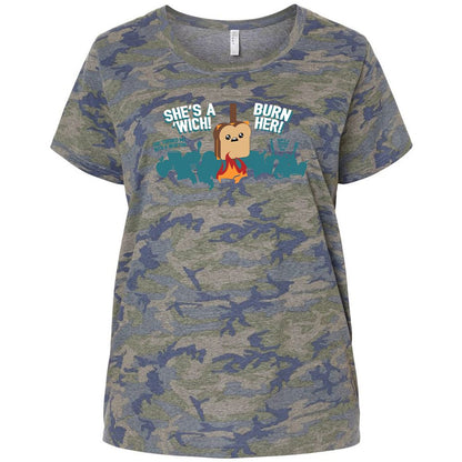 Ladies Curvy Jersey - SY5788M1 - Vintage Camo - 5