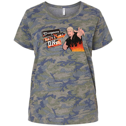 Ladies Curvy Jersey - 6SL4F4R6 - Vintage Camo - 5