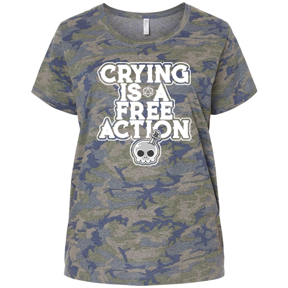 Ladies Curvy Jersey - ZGFRN2C3 - Vintage Camo - 5