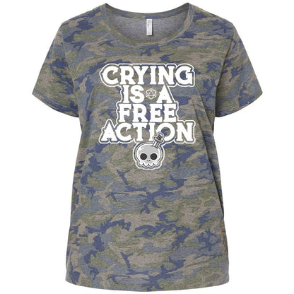 Ladies Curvy Jersey - ZGFRN2C3 - Vintage Camo - 5