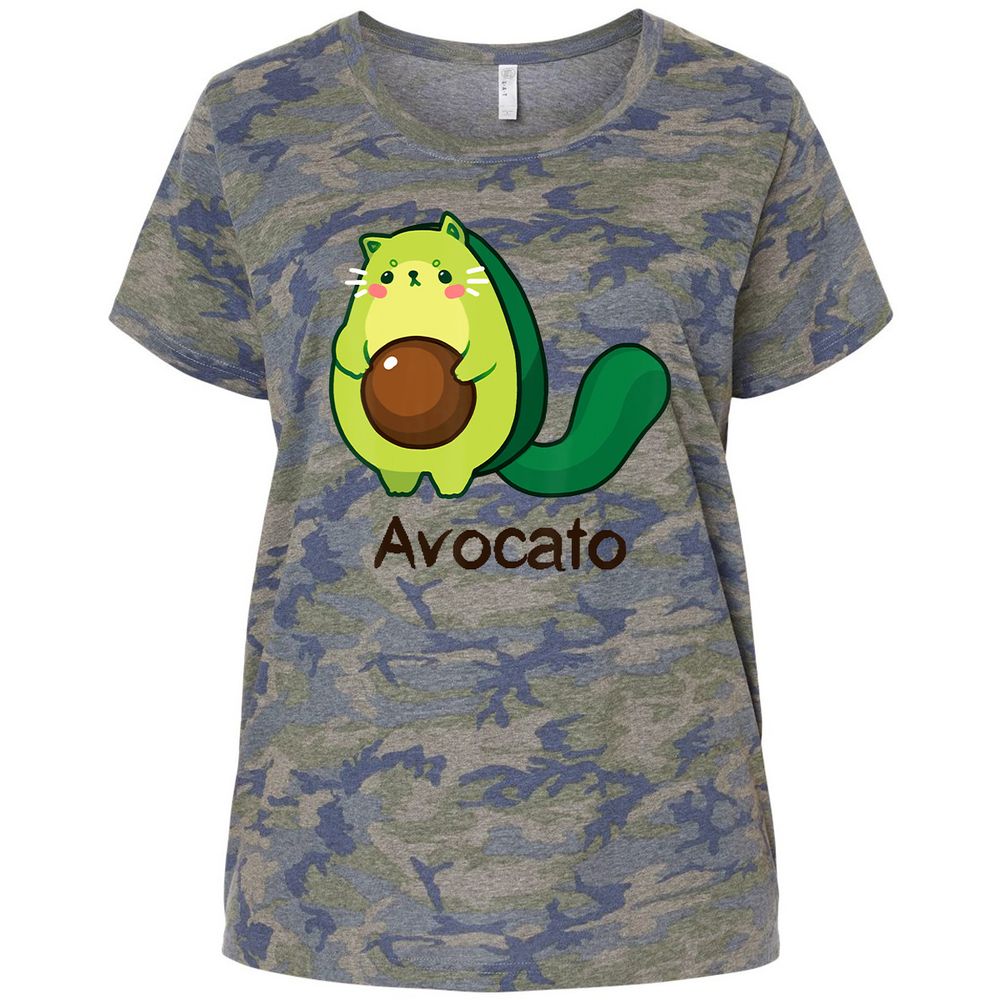 Ladies Curvy Jersey - A83SSK2Z - Vintage Camo - 5