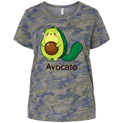 Ladies Curvy Jersey - A83SSK2Z - Vintage Camo - 5