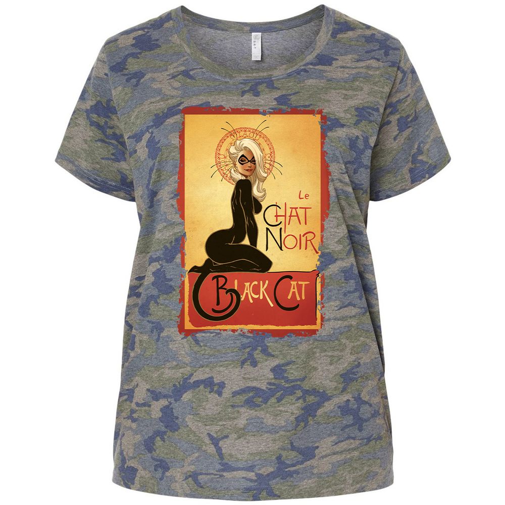 Ladies Curvy Jersey - HUX56ACY - Vintage Camo - 5