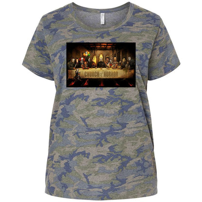 Ladies Curvy Jersey - Q9VBP9VU - Vintage Camo - 5