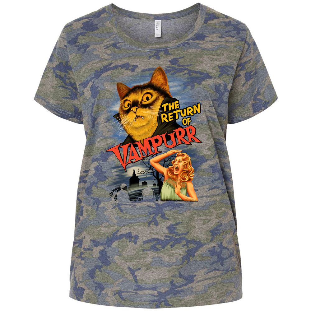 Ladies Curvy Jersey - UFG31FPV - Vintage Camo - 5