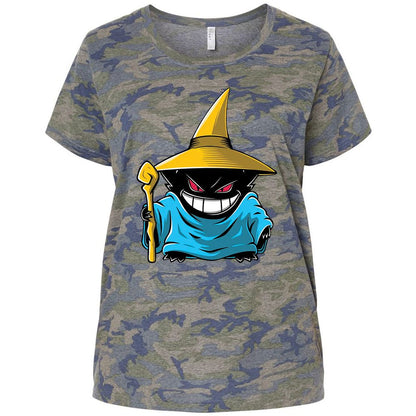 Ladies Curvy Jersey - UW6BXQWP - Vintage Camo - 5