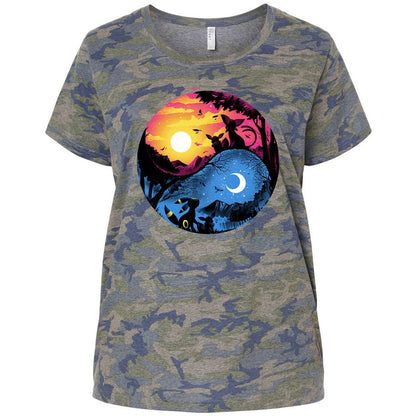Ladies Curvy Jersey - MMZSHB2Z - Vintage Camo - 5