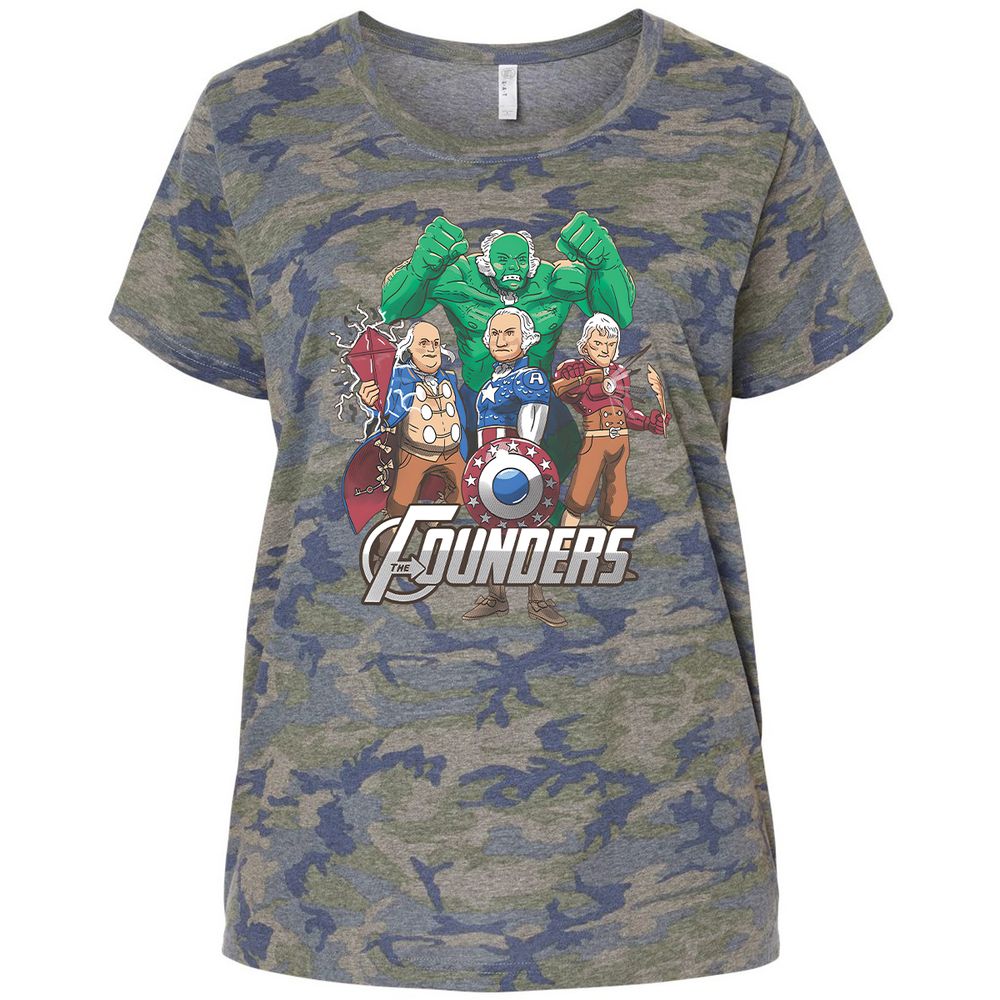 Ladies Curvy Jersey - 3UL3K4NZ - Vintage Camo - 5