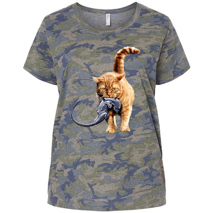 Ladies Curvy Jersey - TZC6UC8W - Vintage Camo - 5