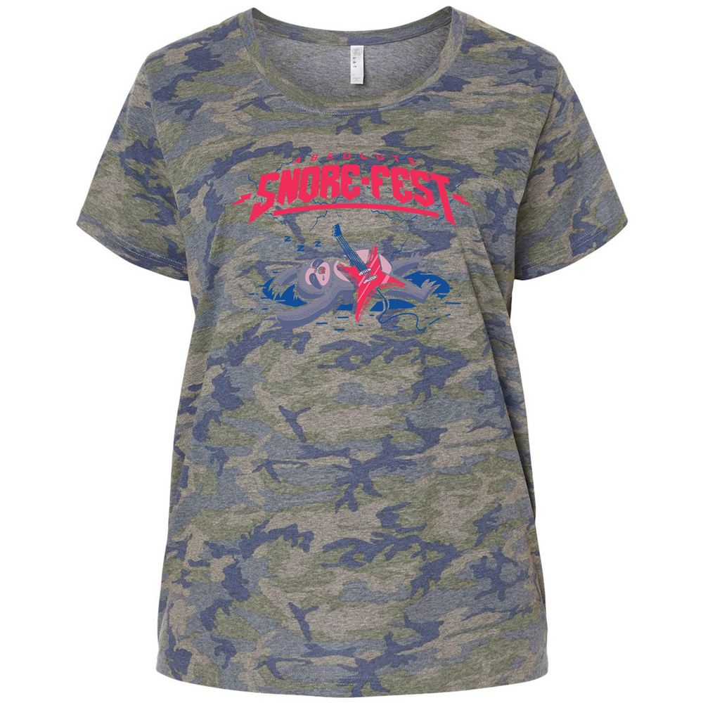 Ladies Curvy Jersey - 774KX6C4 - Vintage Camo - 5