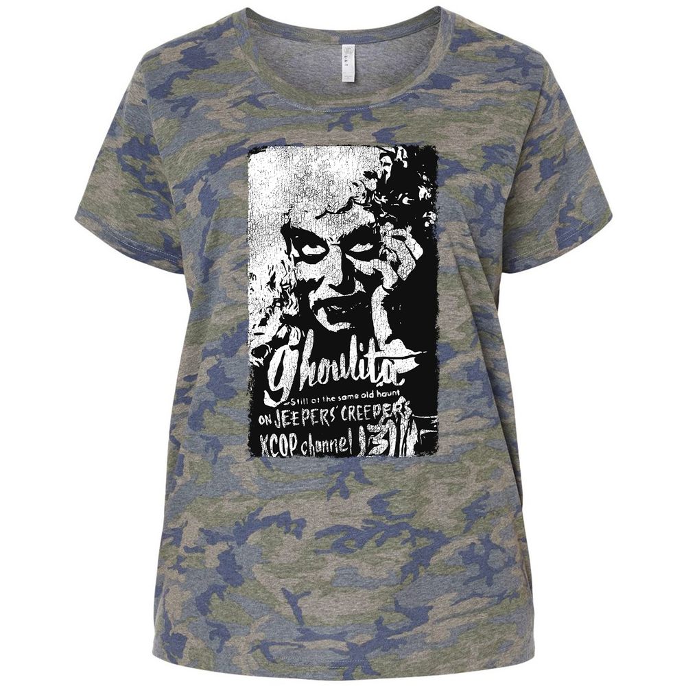 Ladies Curvy Jersey - 9C1ZPTAU - Vintage Camo - 5