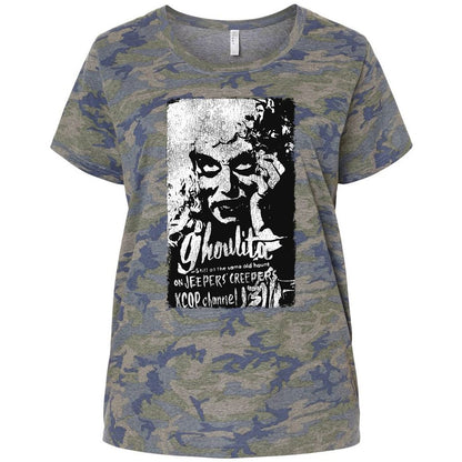 Ladies Curvy Jersey - 9C1ZPTAU - Vintage Camo - 5