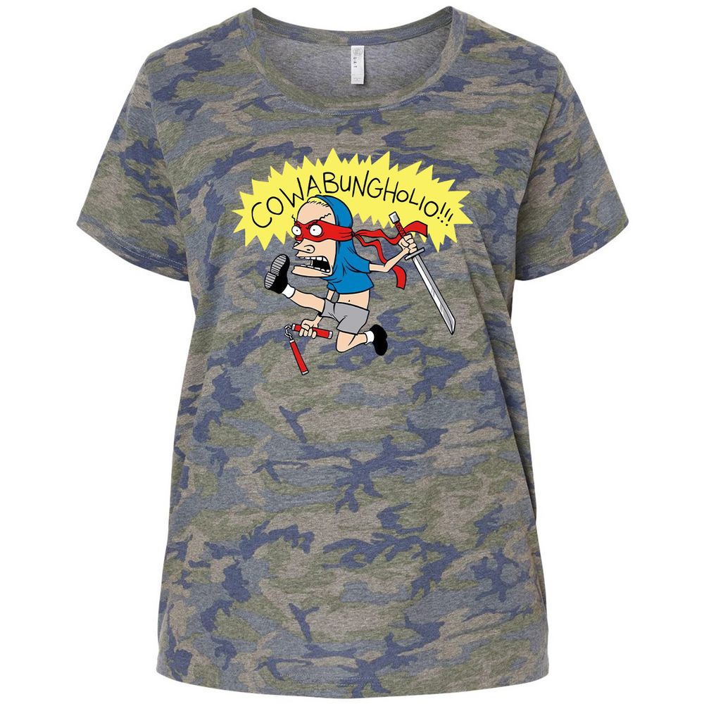 Ladies Curvy Jersey - R8BASQMK - Vintage Camo - 5