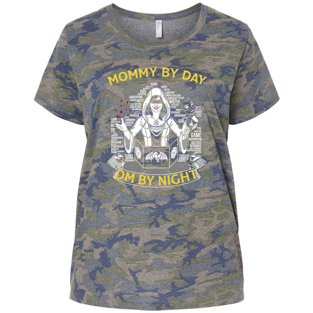 Ladies Curvy Jersey - VSSBXDDF - Vintage Camo - 5