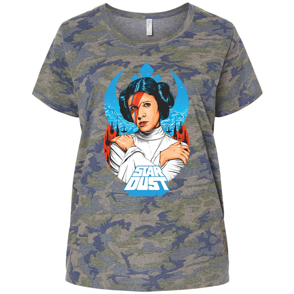 Ladies Curvy Jersey - 67YQMU5F - Vintage Camo - 5