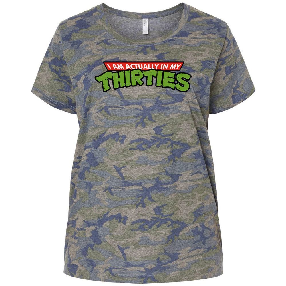 Ladies Curvy Jersey - 8V3QWZVC - Vintage Camo - 5