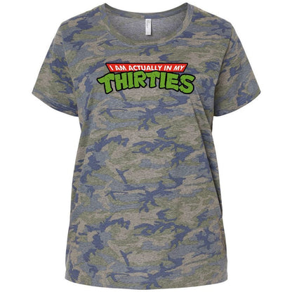 Ladies Curvy Jersey - 8V3QWZVC - Vintage Camo - 5
