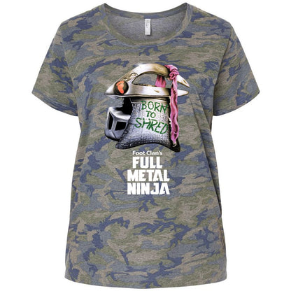 Ladies Curvy Jersey - QNVKTNTC - Vintage Camo - 5