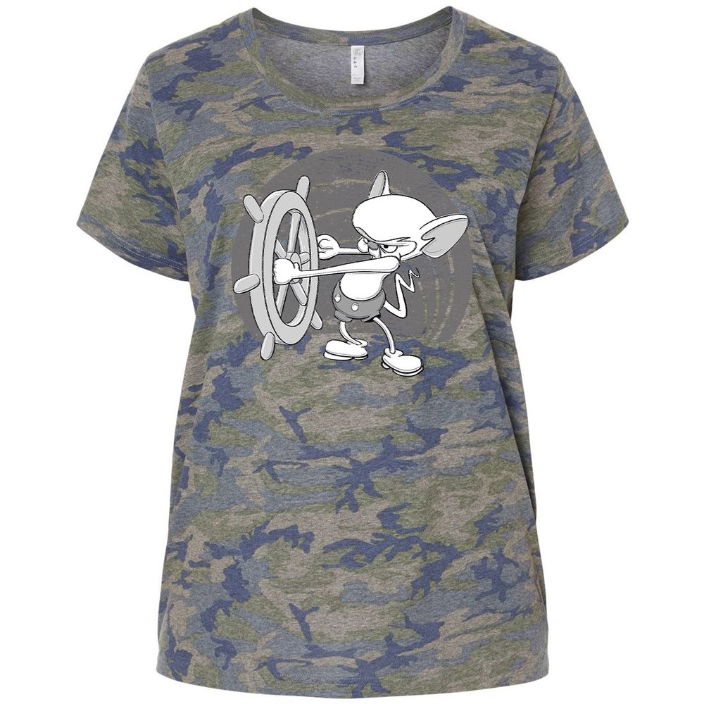 Ladies Curvy Jersey - EYDUM9TL - Vintage Camo - 5