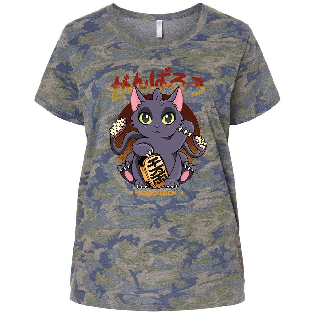 Ladies Curvy Jersey - 3UEN6UP7 - Vintage Camo - 5