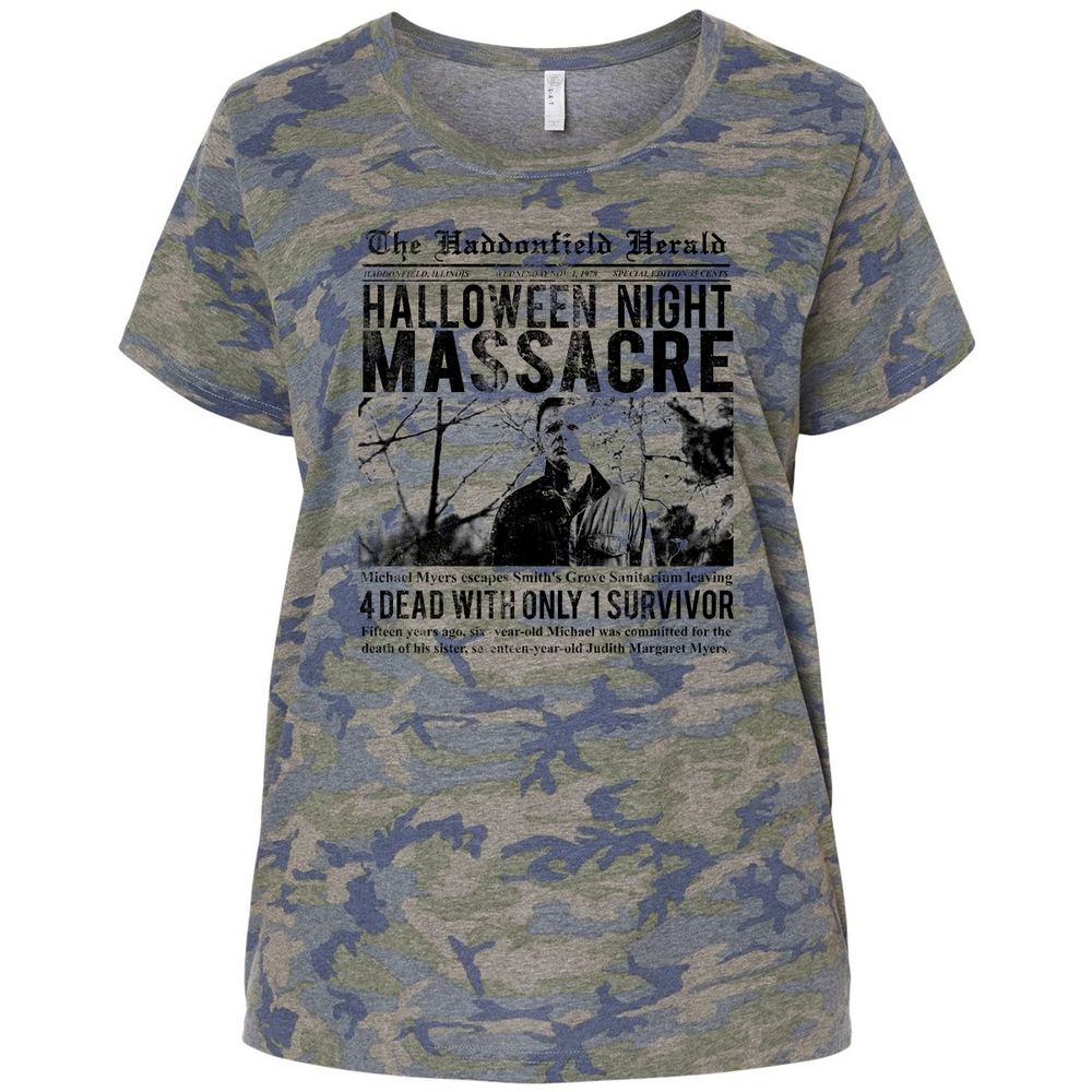 Ladies Curvy Jersey - 3WWWQW9Q - Vintage Camo - 5