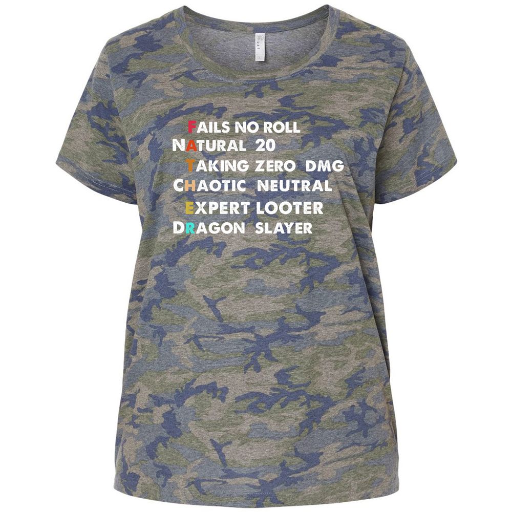 Ladies Curvy Jersey - 95KRZMPF - Vintage Camo - 5